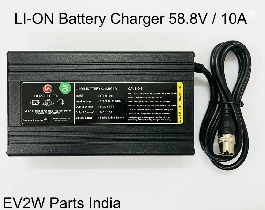 58.8V 10A Lithium Ion Battery Charger for LFP Batteries | Ion-Charge Series @ EV2W