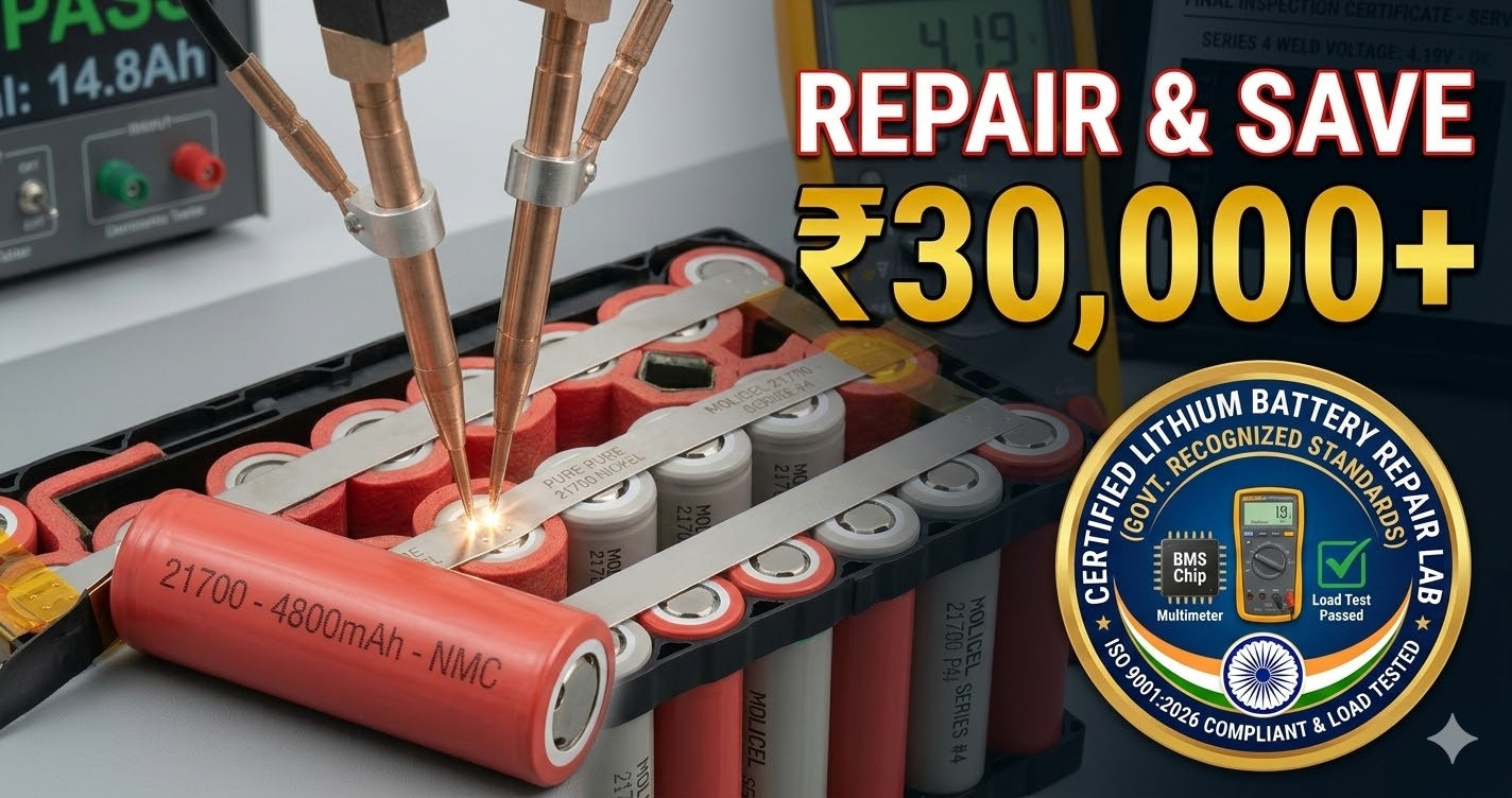 Professional Lithium Battery Diagnostic & Cell Repair Service | Ion-Core Series @ EV2W