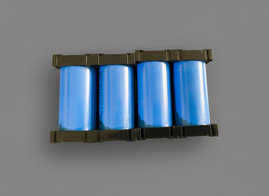 32650 Cell 3.2V 6000mAh A-Grade 2000+ Cycle Pack of 4 Cells for 12V 6Ah Battery (Pack of 4 with cell holder)