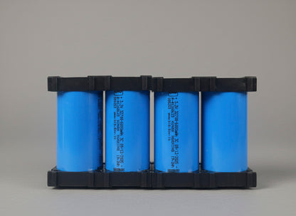 32700 LFP Cell Pack of 4 Cells with cell holder | 3.2V 6000mAh | Ion-Drive Series @ EV2W