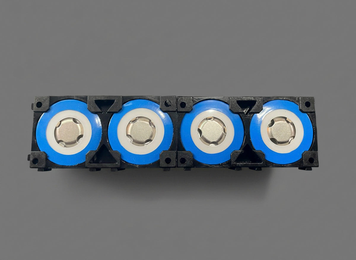 32700 LFP Cell Pack of 4 Cells with cell holder | 3.2V 6000mAh | Ion-Drive Series @ EV2W