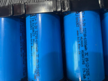 32700 LFP Cell Pack of 4 Cells with cell holder | 3.2V 6000mAh | Ion-Drive Series @ EV2W