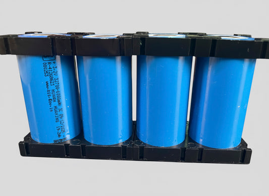 32700 LFP Cell Pack of 4 Cells with cell holder | 3.2V 6000mAh | Ion-Drive Series @ EV2W