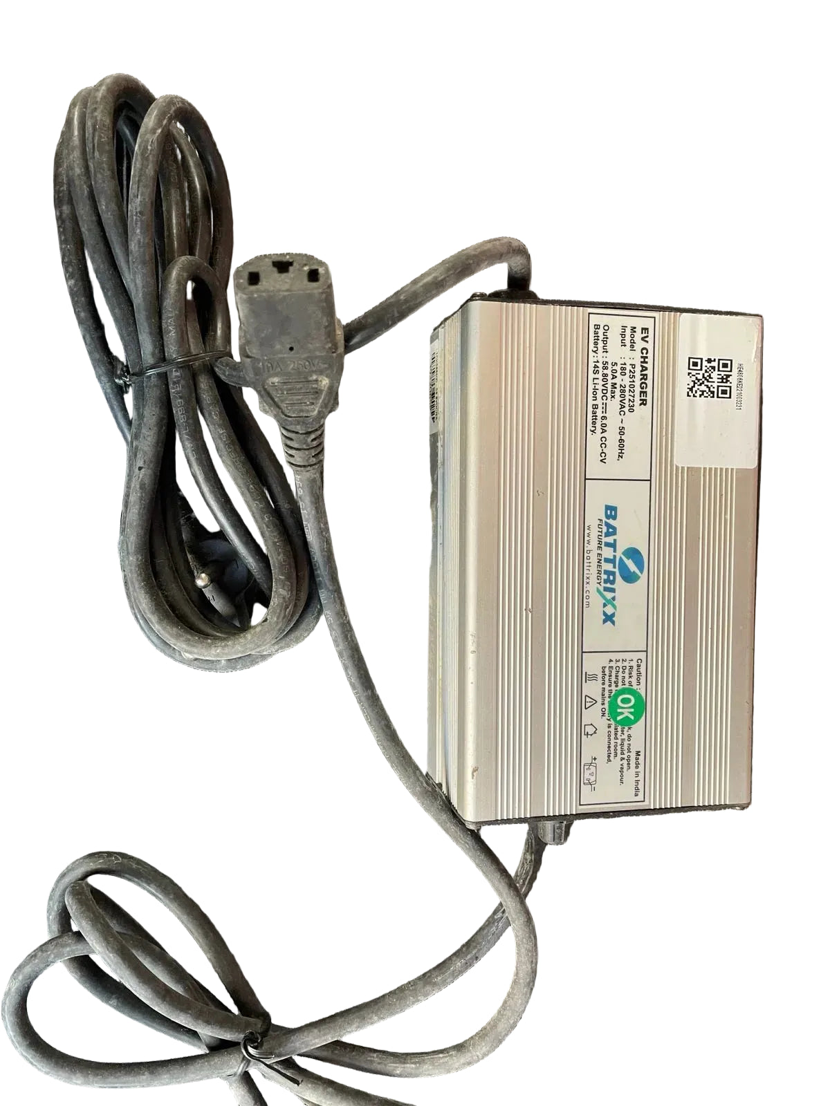 Lithium Battery Charger 58.8V,6A – For 51.2V (14S) LFP Batteries | Hero Electric Optima HX, CX