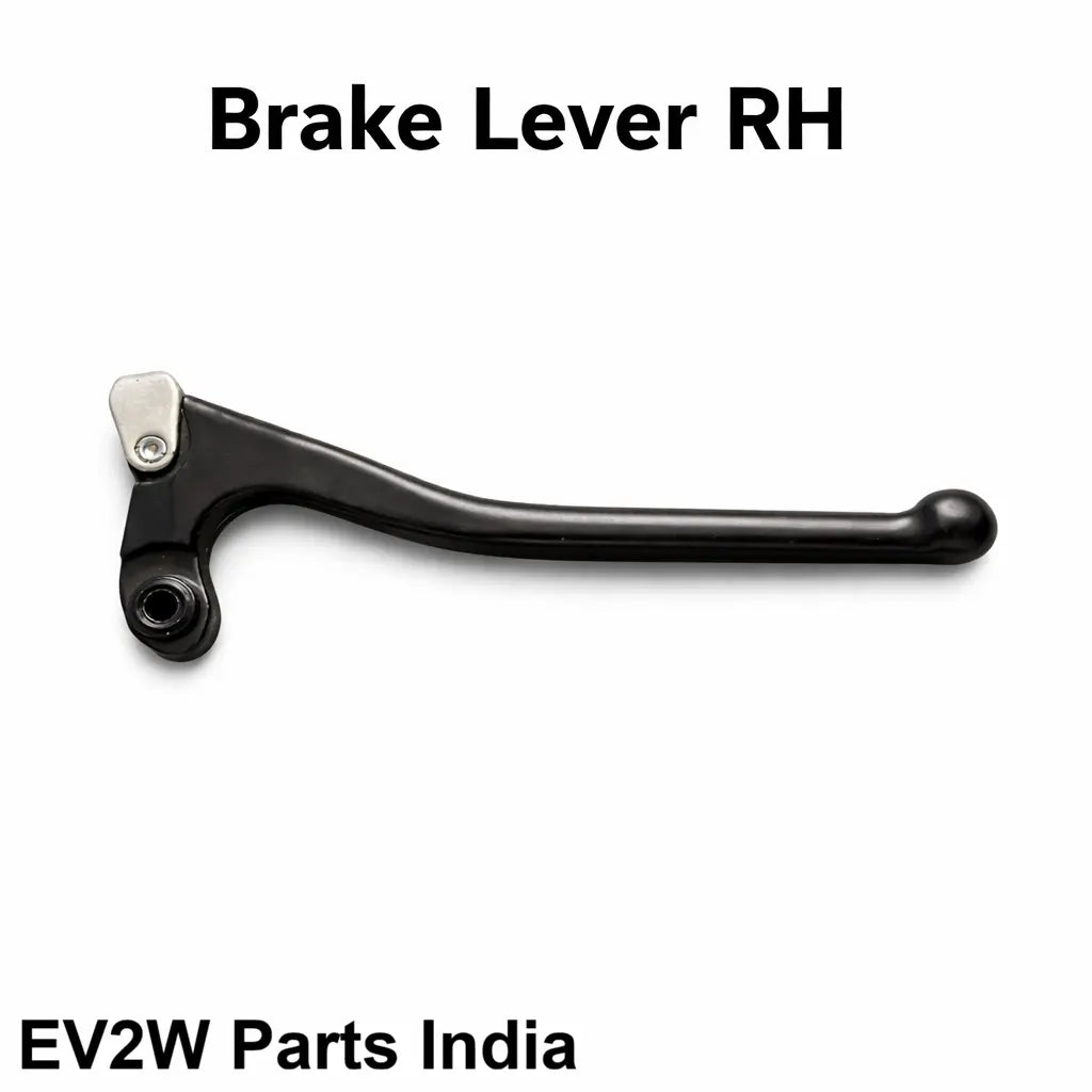 Black brake lever RH on a white background with 'EV2W Parts India' text.