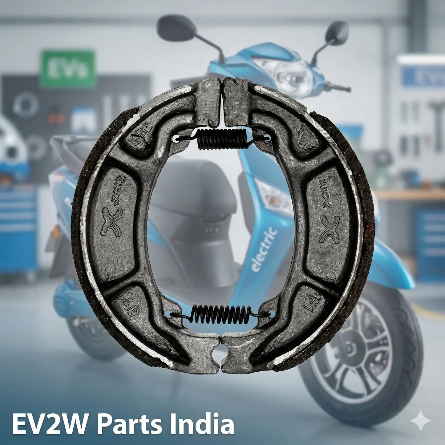 Hero Electric Optima /Nyx /Flash High-Grip Brake Shoe Set | Stop-Link Series @ EV2W