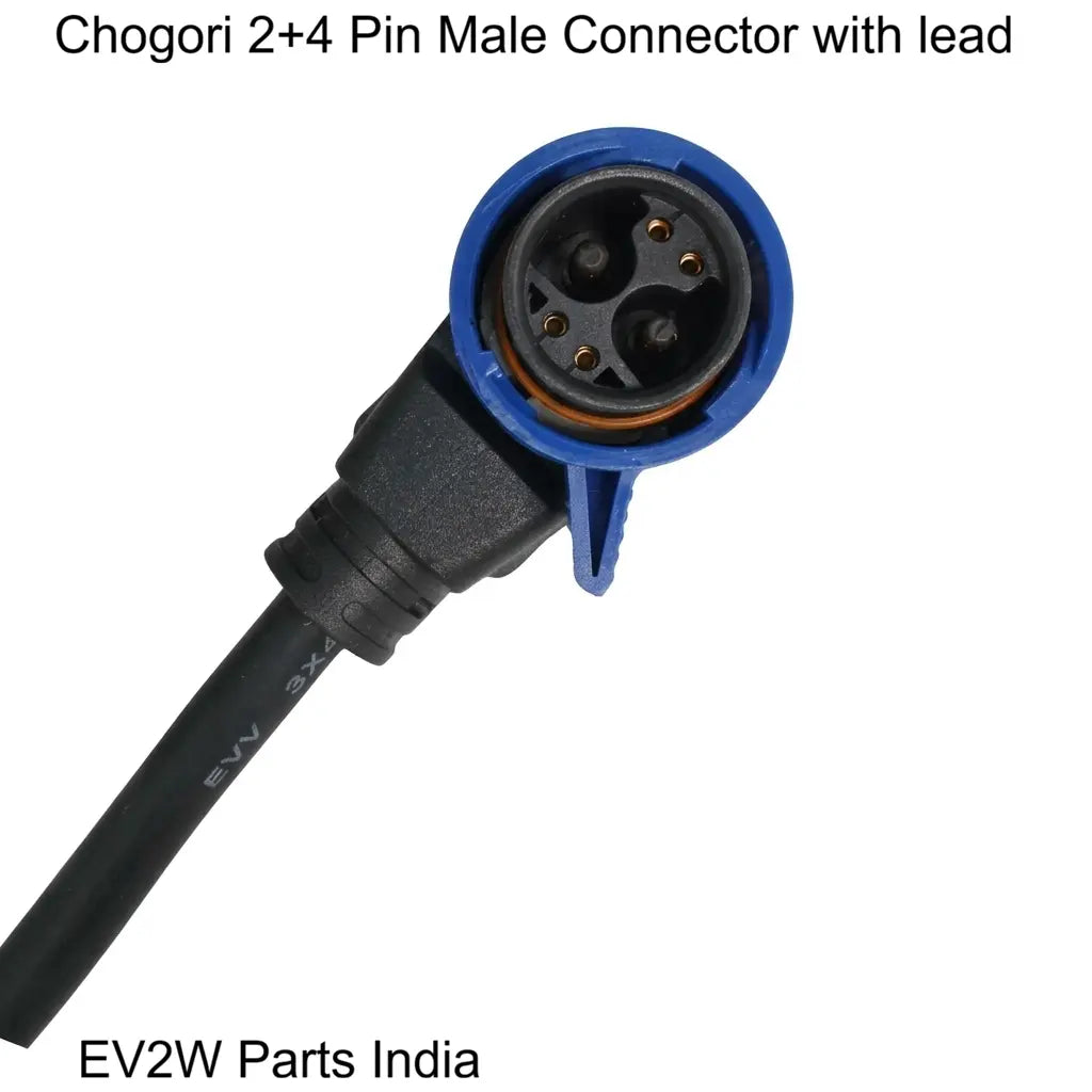 AMPR 2+4 Male EV charging lead with CAN-Bus support (500mm) | Ion-Charge Series @ EV2W