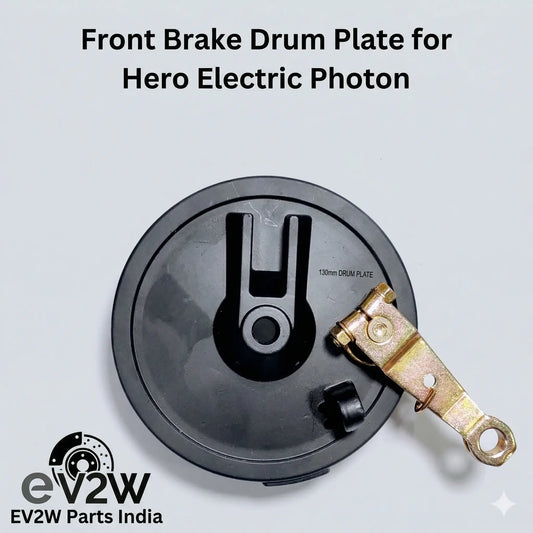 Hero Electric Photon 130mm Front Brake Drum Plate | Thermal-Guard Series @ EV2W