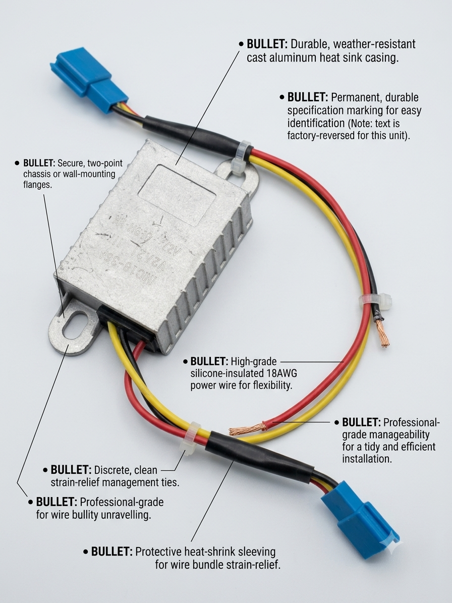 DC-DC Converter for E-Scooter | 48V–72V to 12V with USB Output