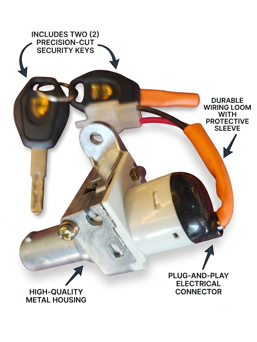 Universal Ignition Lock 17-27mm – EV Scooter Key Switch