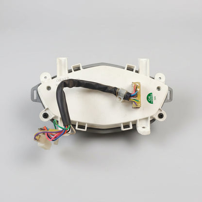 Electrical component with wiring on a red surface