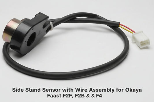 Black cable with connectors on a textured surface