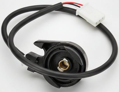 Car ignition switch on a textured surface