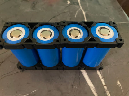32650 Cell 3.2V 6000mAh A-Grade 2000+ Cycle Pack of 4 Cells for 12V 6Ah Battery (Pack of 4 with cell holder)
