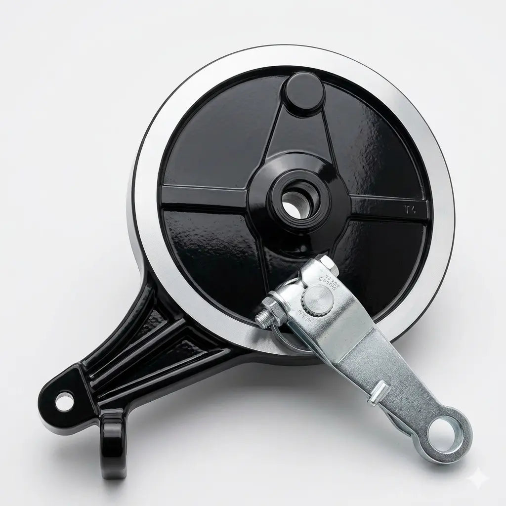 110mm Rear Brake Drum Plate | Without Brake Shoes | Stop-Link Series @ EV2W